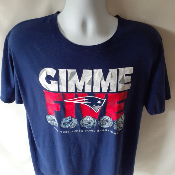 New England Patriots GIMME FIVE men's t-shirt - Picture 2 of 7